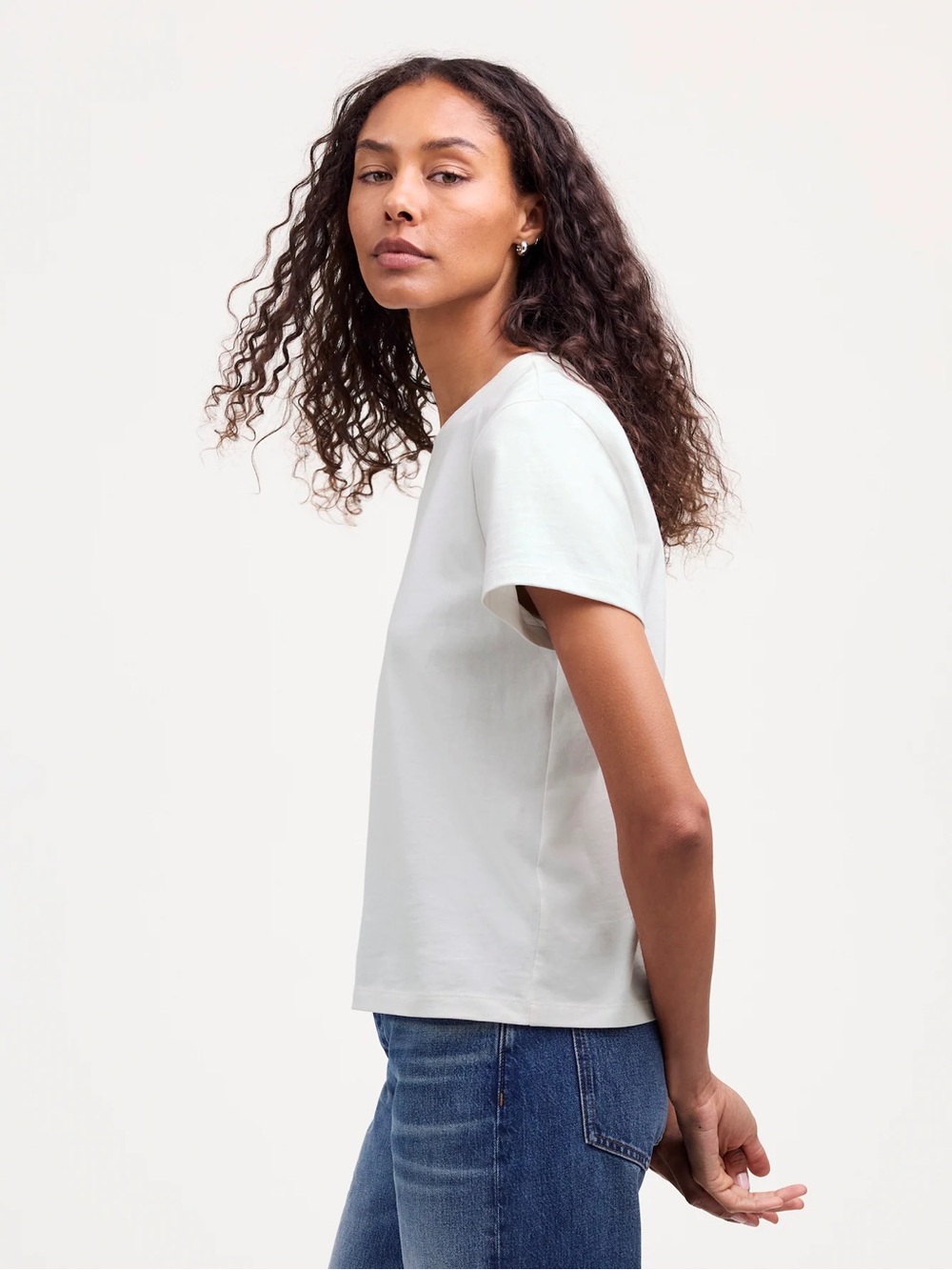 Madewell The Perfect Crewneck Tee in Allday Jersey XXL - Picture 3 of 9
